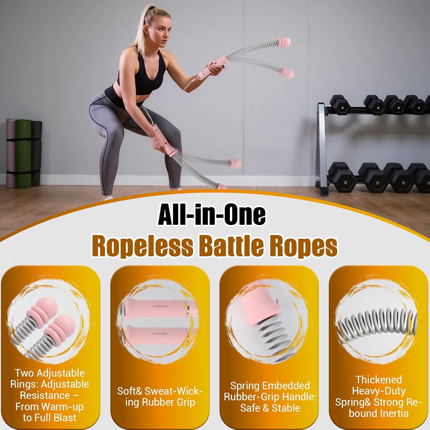 Portable Ropeless Battle Ropes - огляд і ціна Home Gym Portable