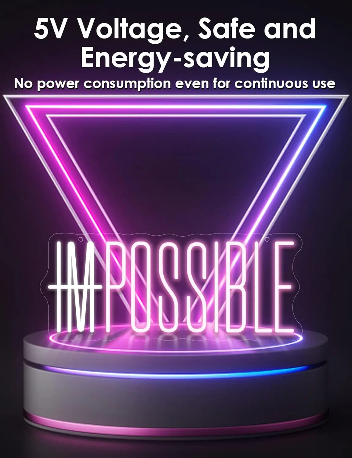I'm Possible Neon Sign Party D - огляд і ціна Home Gym Neon Sign