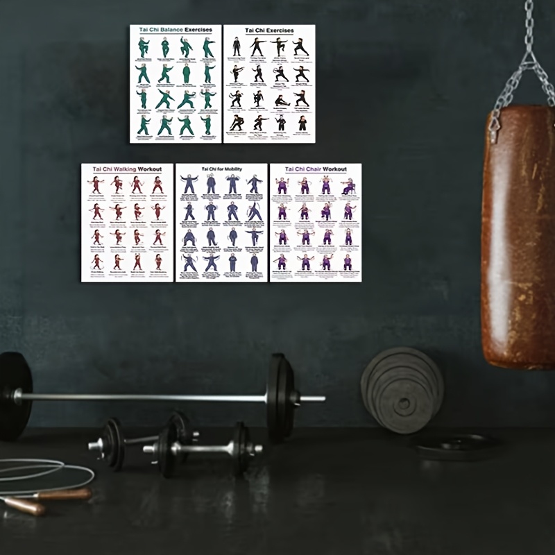 A4 Size 5pcs Tai Chi Workout S - огляд і ціна Home Gym Routine
